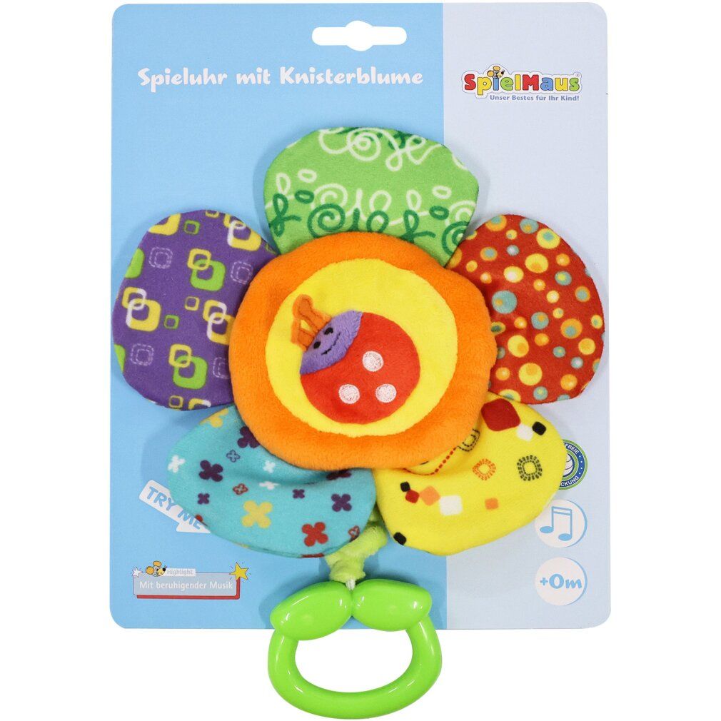 Spielmaus Baby SMB Spieluhr mit Knisterblumen (40789545)