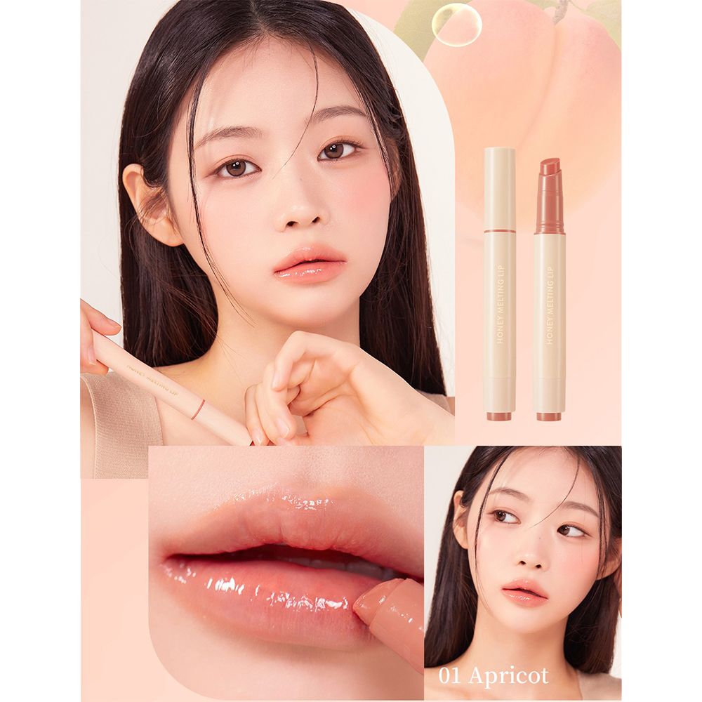 NATURE REPUBLIC Honey Melting Lip Lip Gloss 01 Apricot