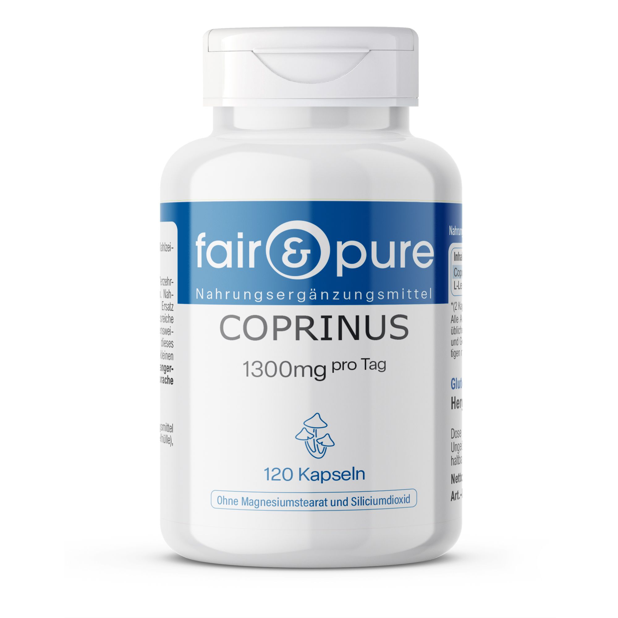fair - pure | Coprinus 1300mg pro Tagesdosis 120 St
