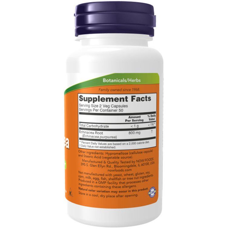 Now Foods, Echinacea, 400mg, 100 Veg. Kapseln