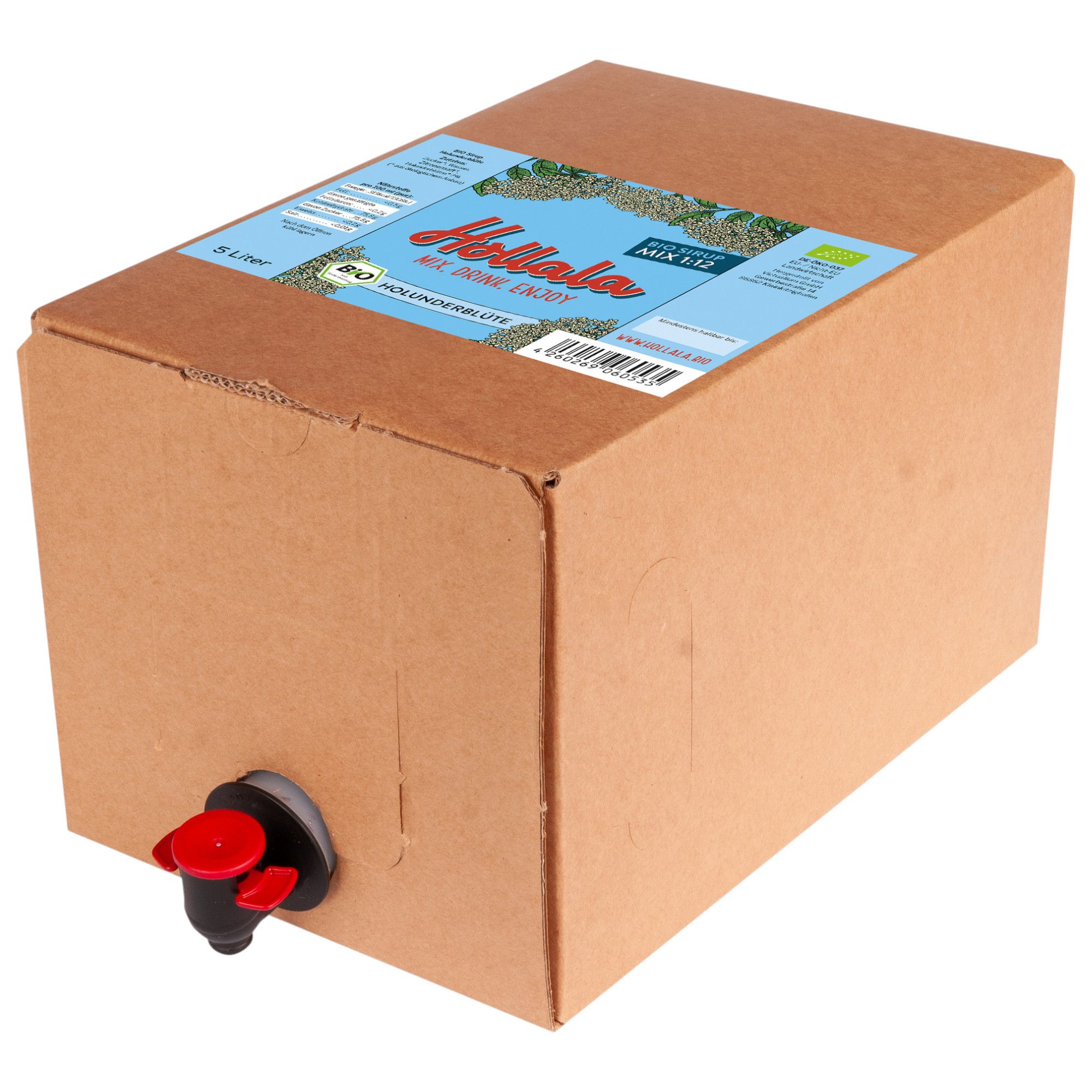 Hollala - Bio (Demeter) Sirup Holunderblüte 5000 ml