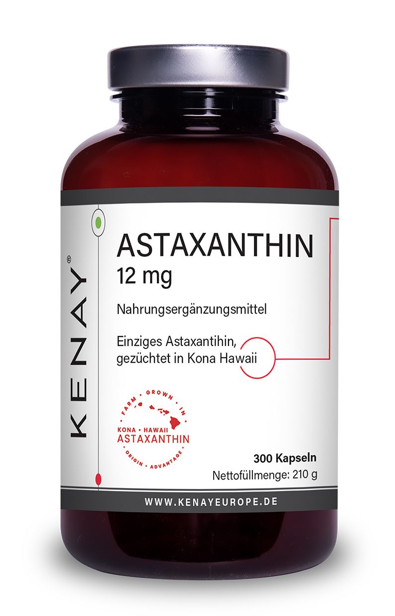 Astaxanthin 12mg | Nahrungsergänzungsmittel | KENAY®