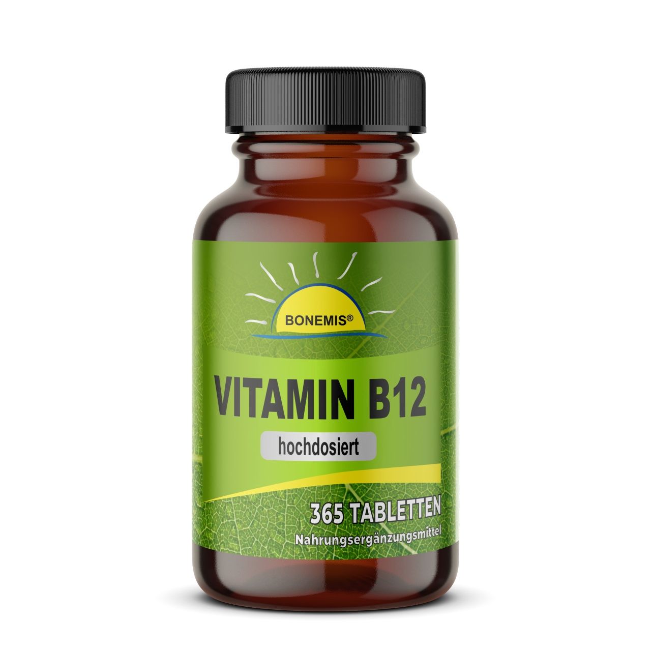 Bonemis® Vitamin B12 (hochdosiert, natürlich, bioaktiv, vegan), Tabletten 0,073 kg