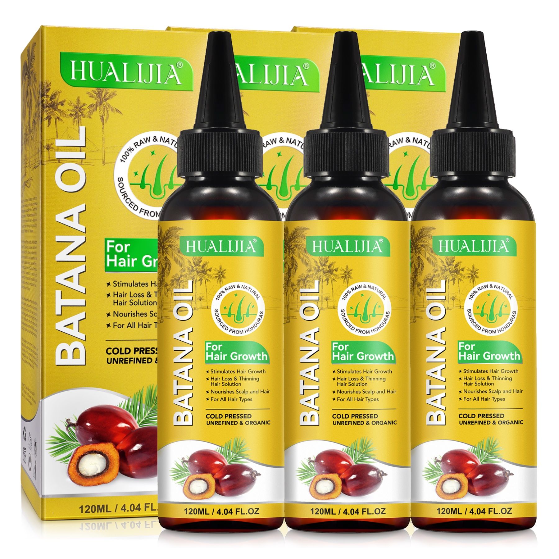 P-beauty Batana Haaröl für Haarwachstum Wimpern Augenbrauen