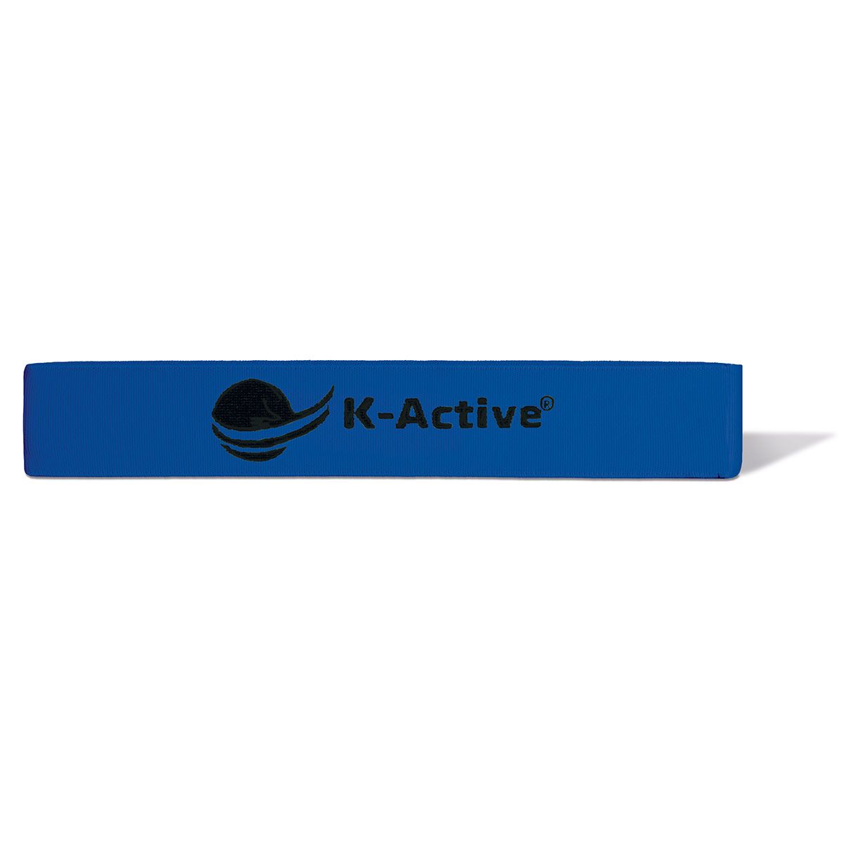 Blaue K-Active MiniBand. Logo und Schriftzug 'K-Active' sichtbar. Rechteckige Form.