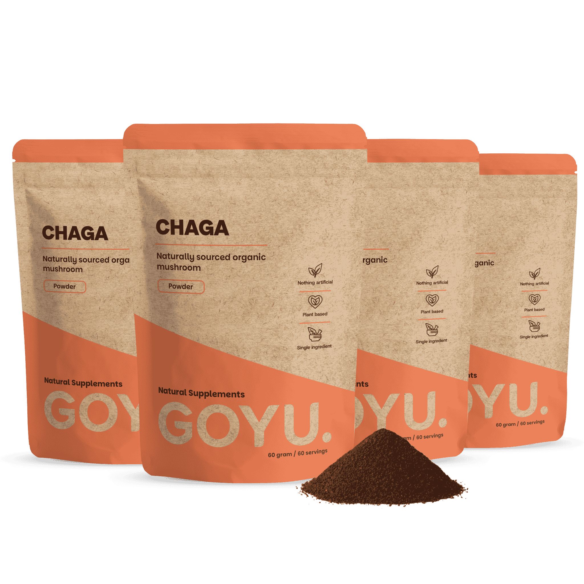 GOYU® – Chaga Poeder Biologisch Multipack 240