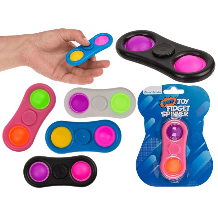 Out of the Blue Pop Toy Fidget Spinner, Oval