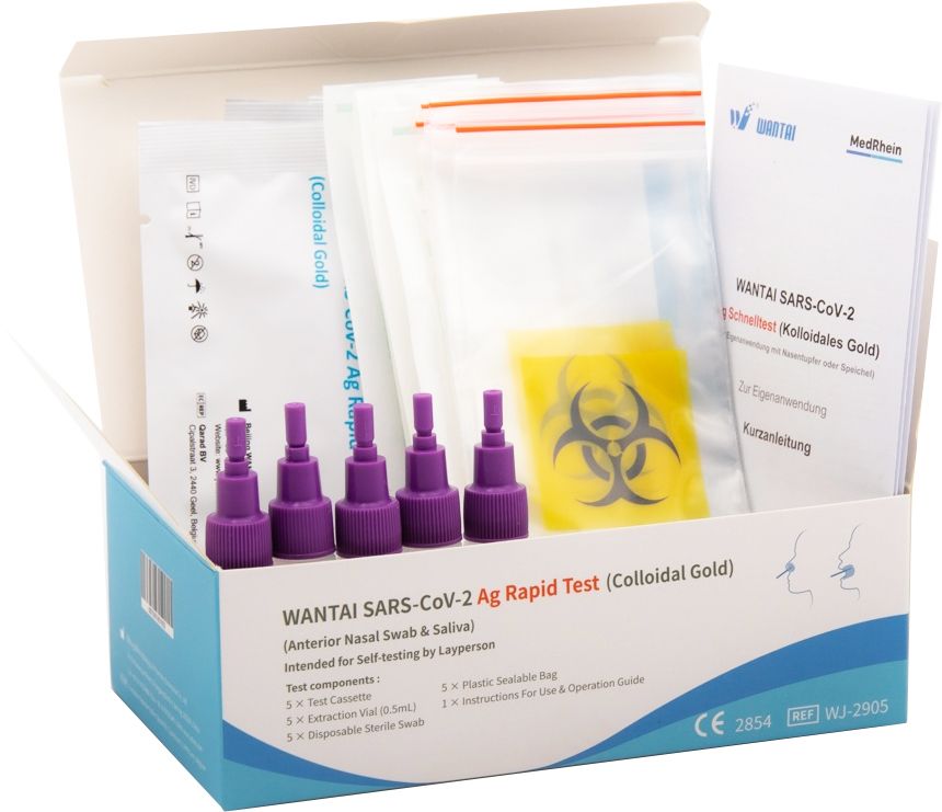 Wantai SARS-Cov-2 Schnelltest 5 St Test