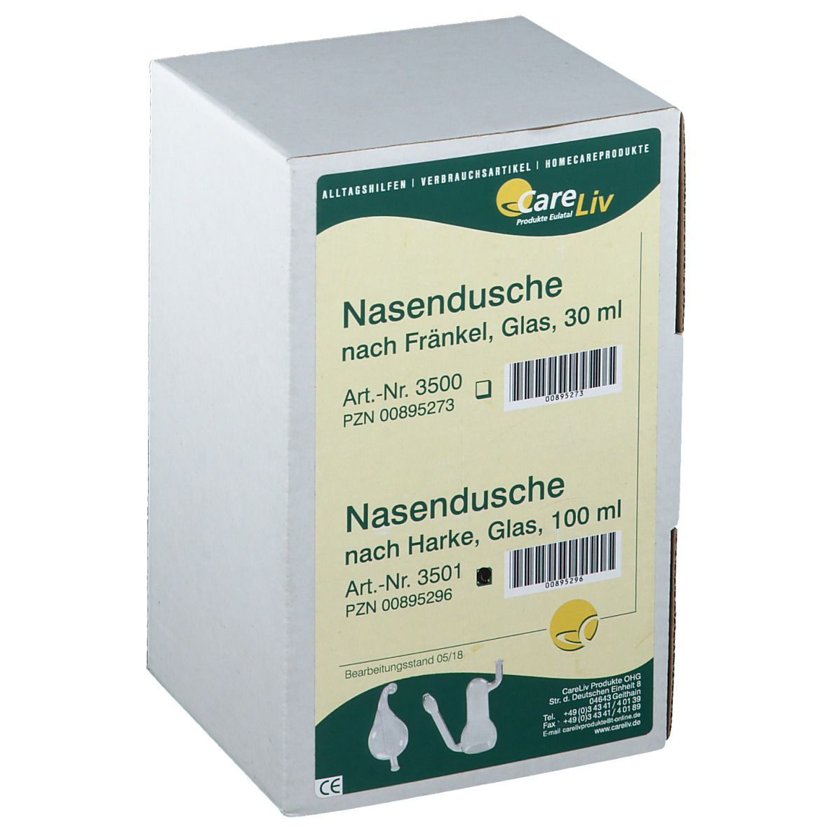 Nasendusche nach Harke 100 ml Glas