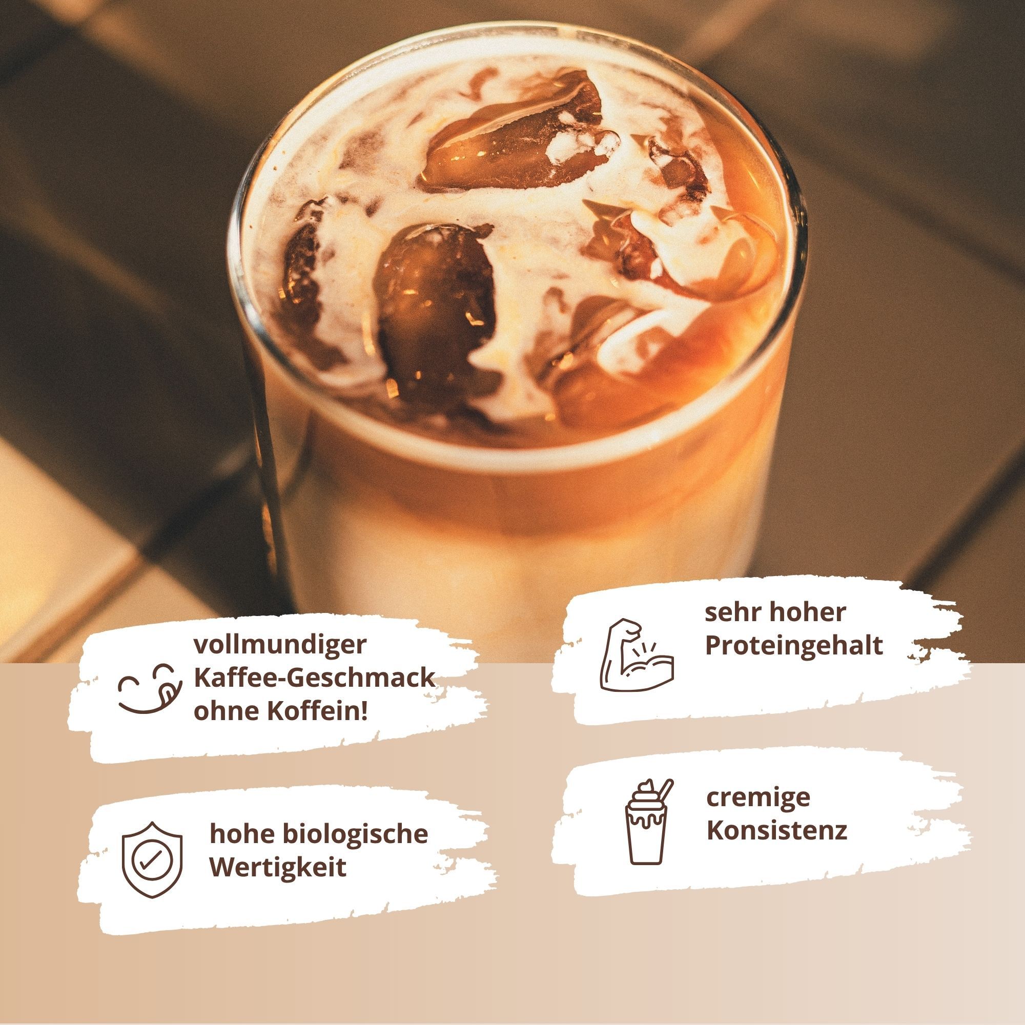 nutri+ Vheypresso Proteinkaffee Schoko Brownie Vegan DECAF