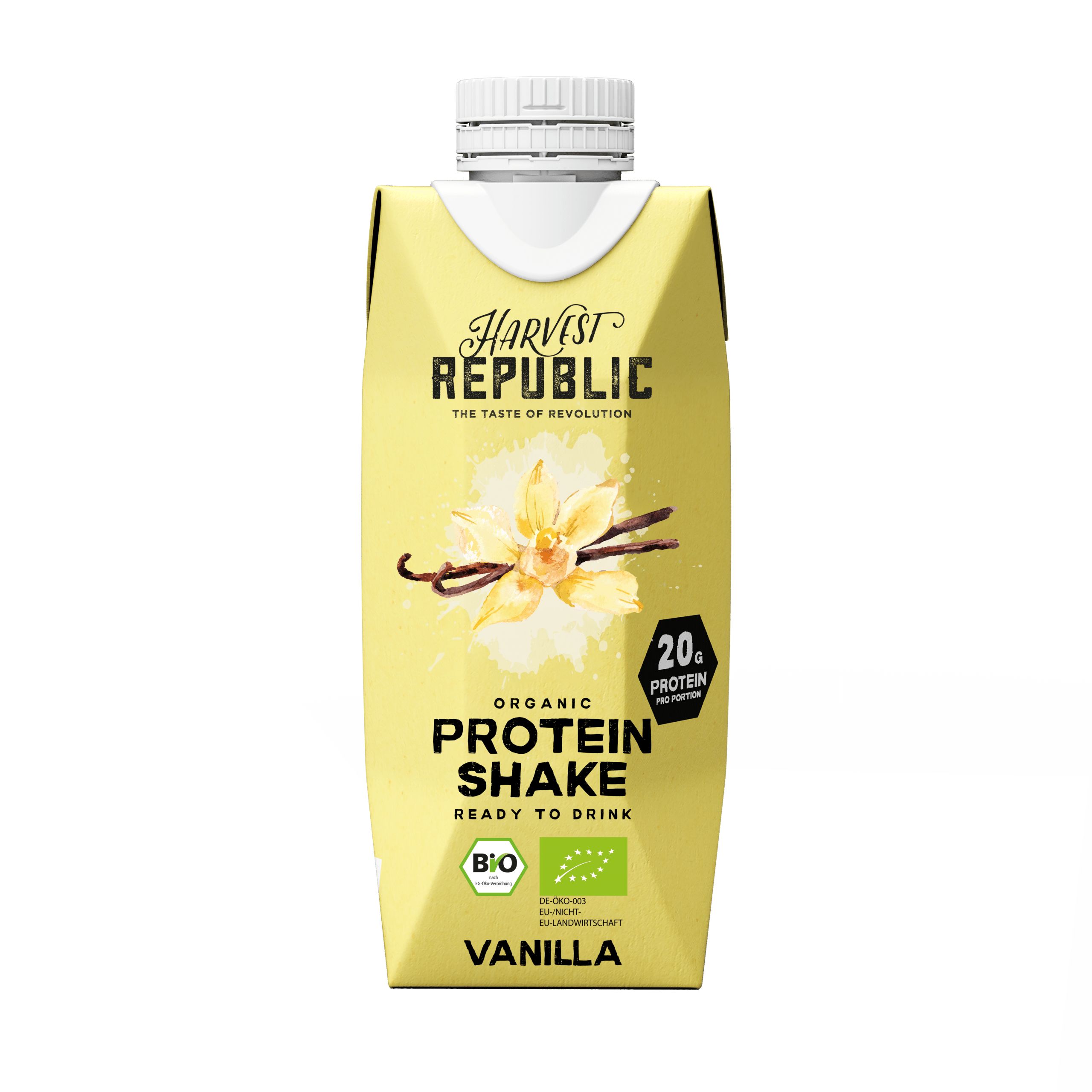 Harvest Republic Bio Protein Shake - Ready To Drink, Vanilla
