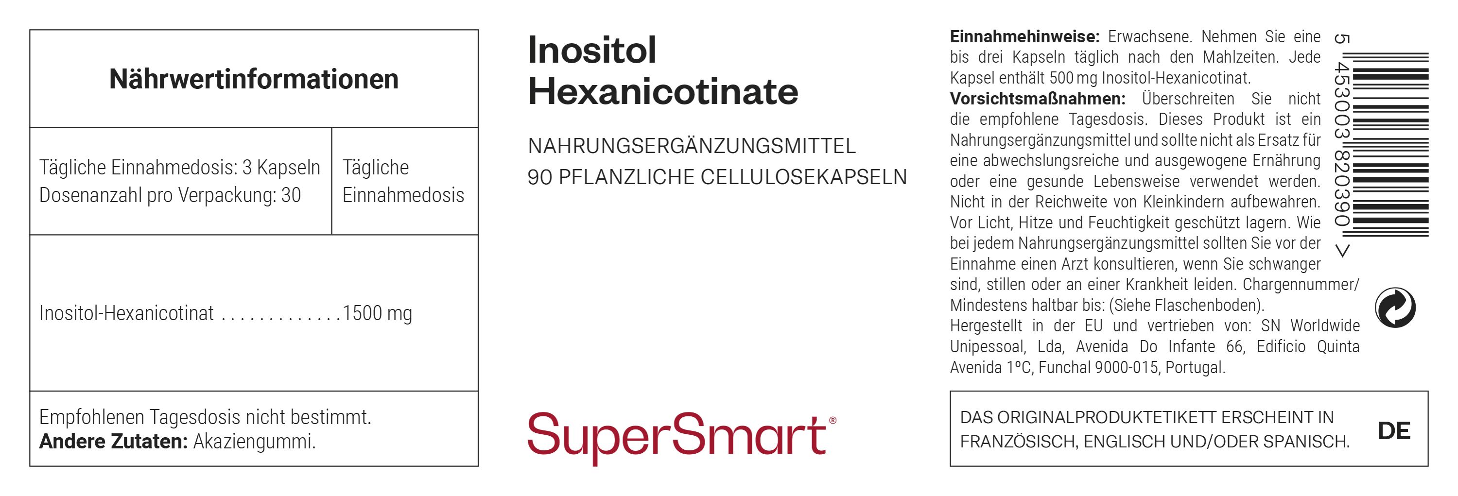 Inositol Hexanicotinate - SuperSmart