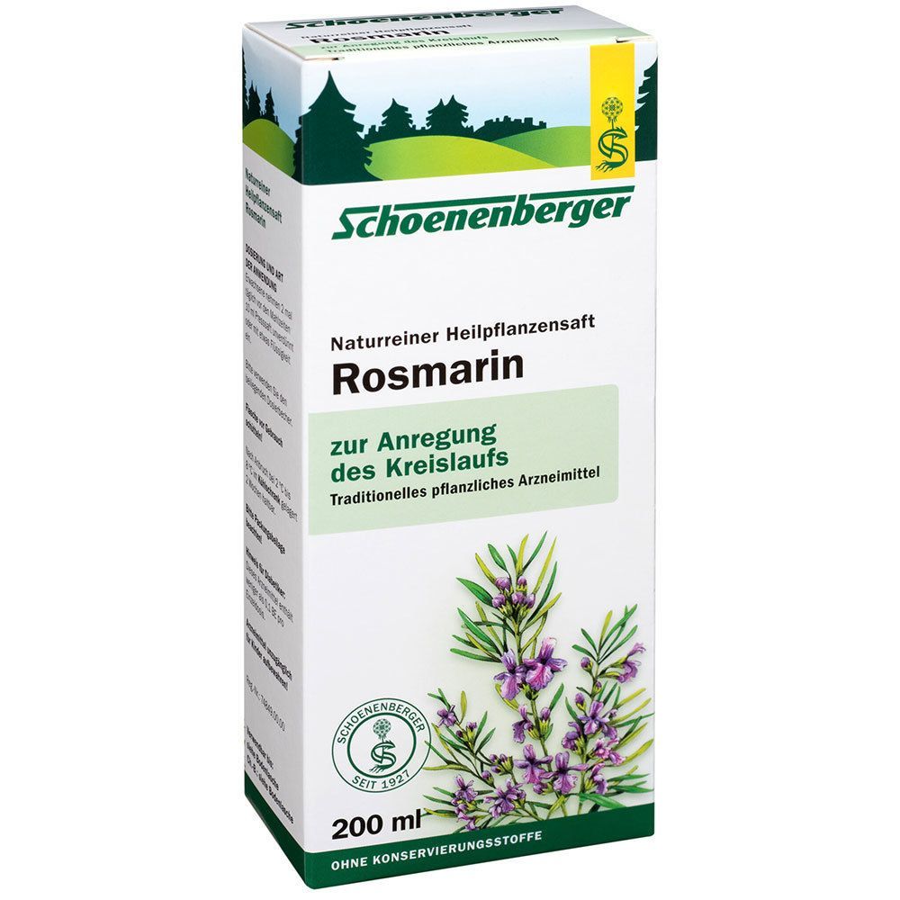 Rosmarin Saft Schoenenberger