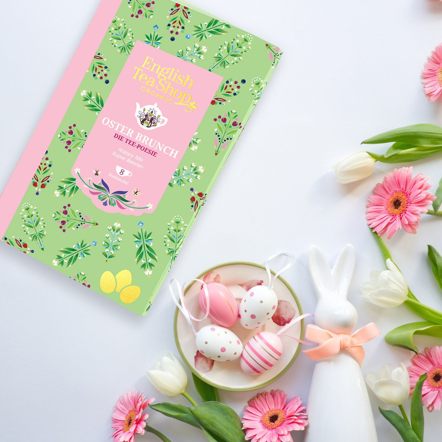 ETS- Tee Geschenk Tee-Poesie "Oster Brunch", 8 Teebeutel, BIO