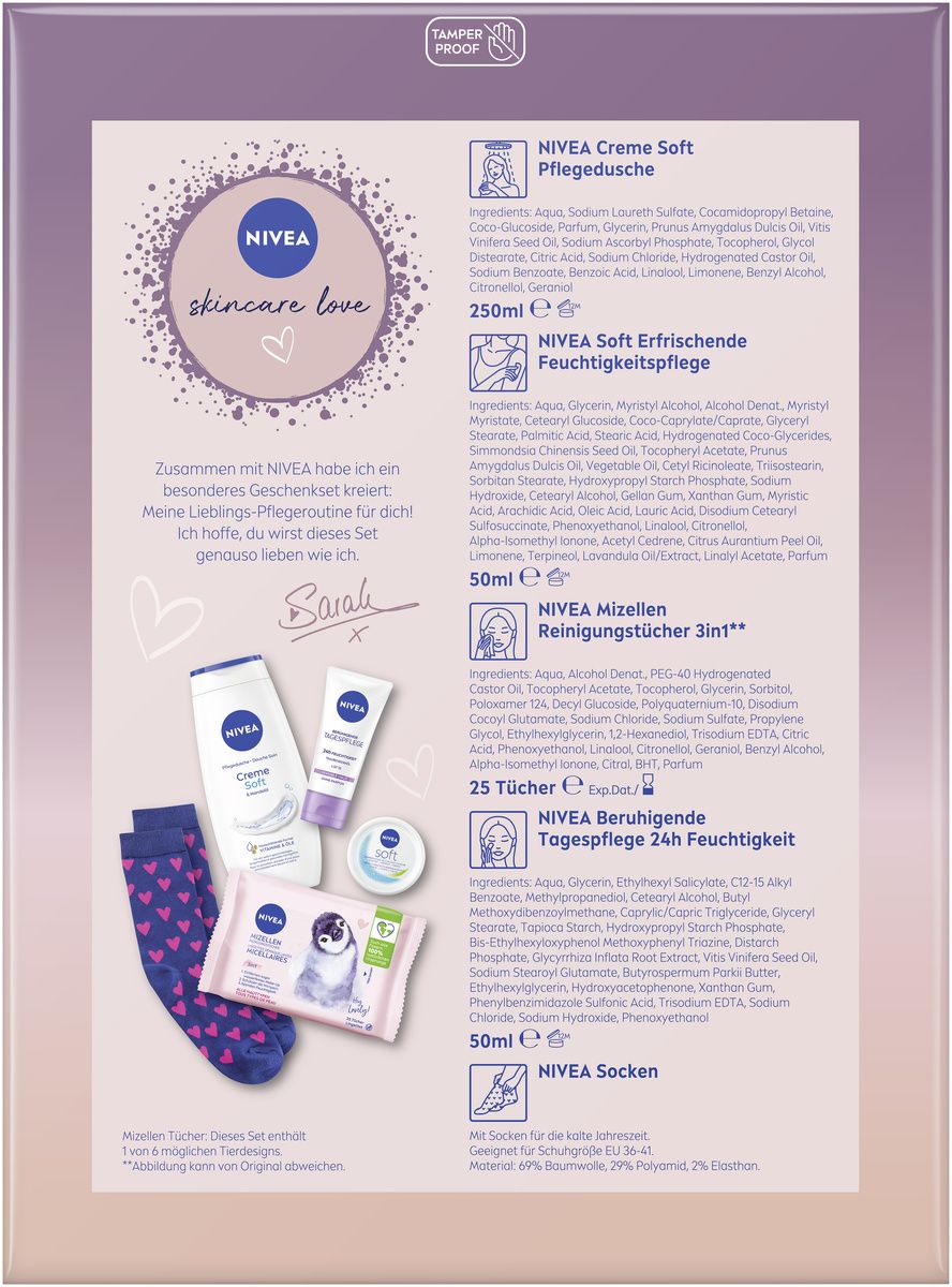 NIVEA Skincare Love Geschenkset