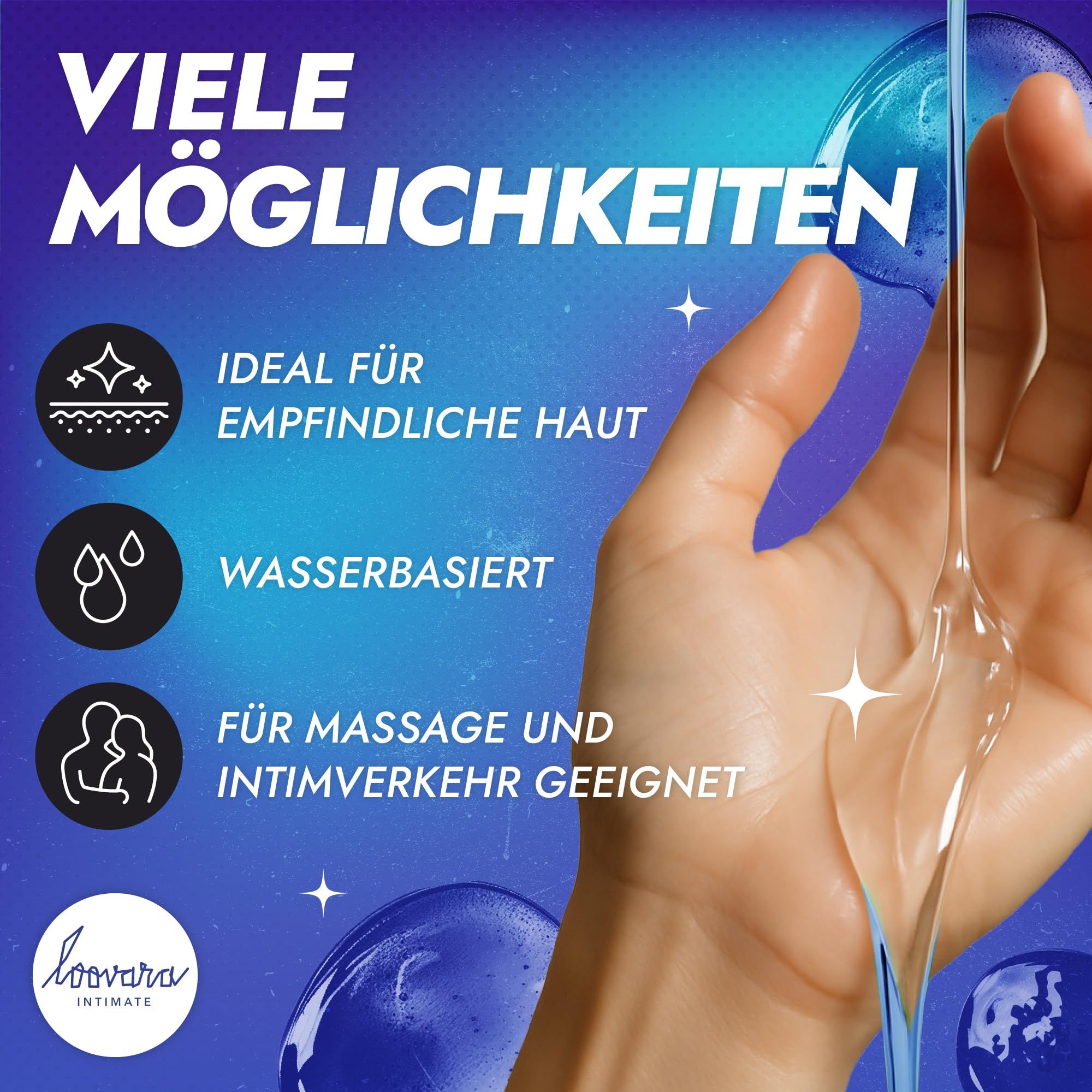 LooVara Gleitgel: "Silicon" und "Two in One" Varianten.