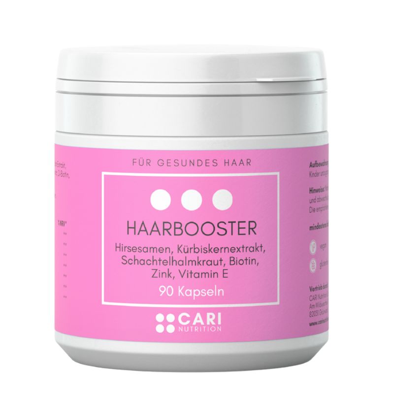 HAARBOOSTER Kapseldose mit 90 Kapseln, für gesundes Haar.