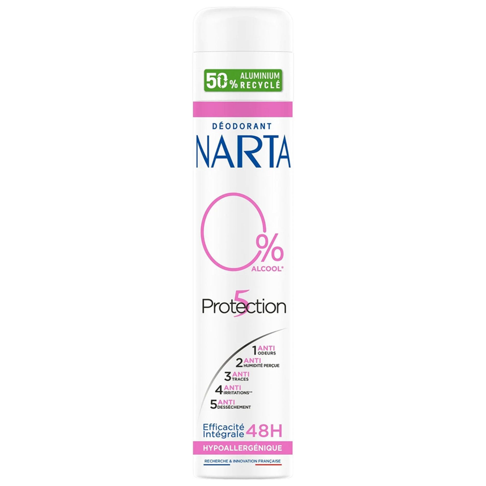Narta Protection 5 Hypoallergenes 48-Stunden-Deodorant-Spray 4,5x21,5x21,5 cm