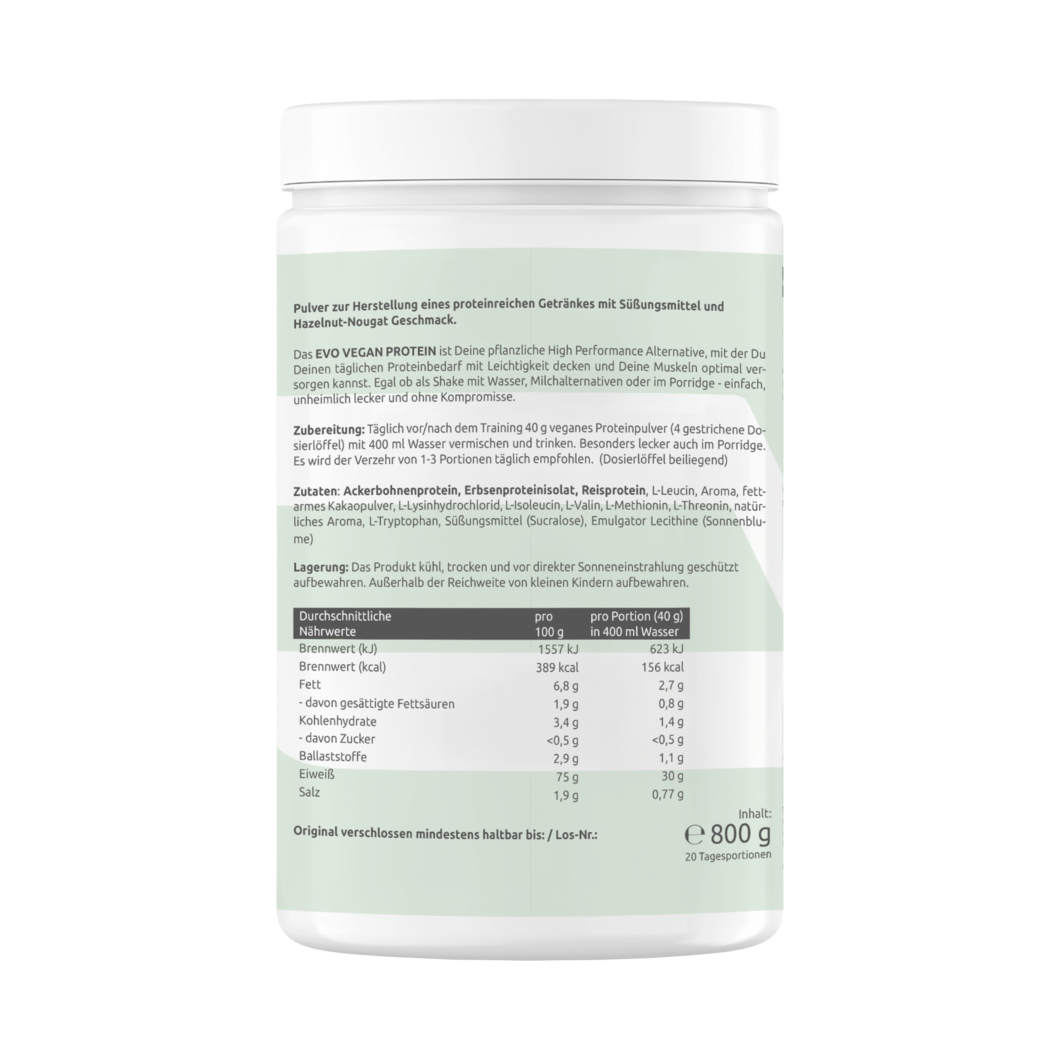 EVO Vegan Whey Protein Hazelnut-Nougat