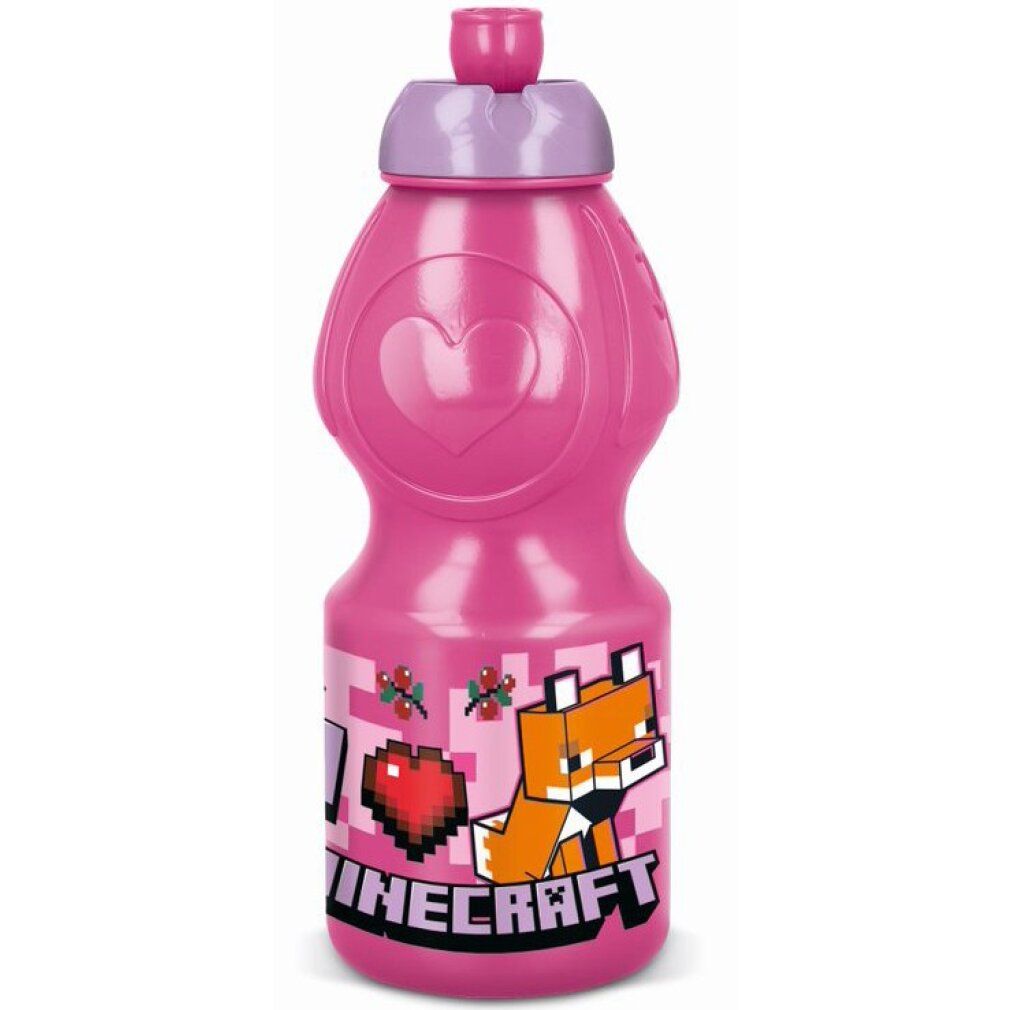 Minecraft Girls Line Flasche, Sportflasche