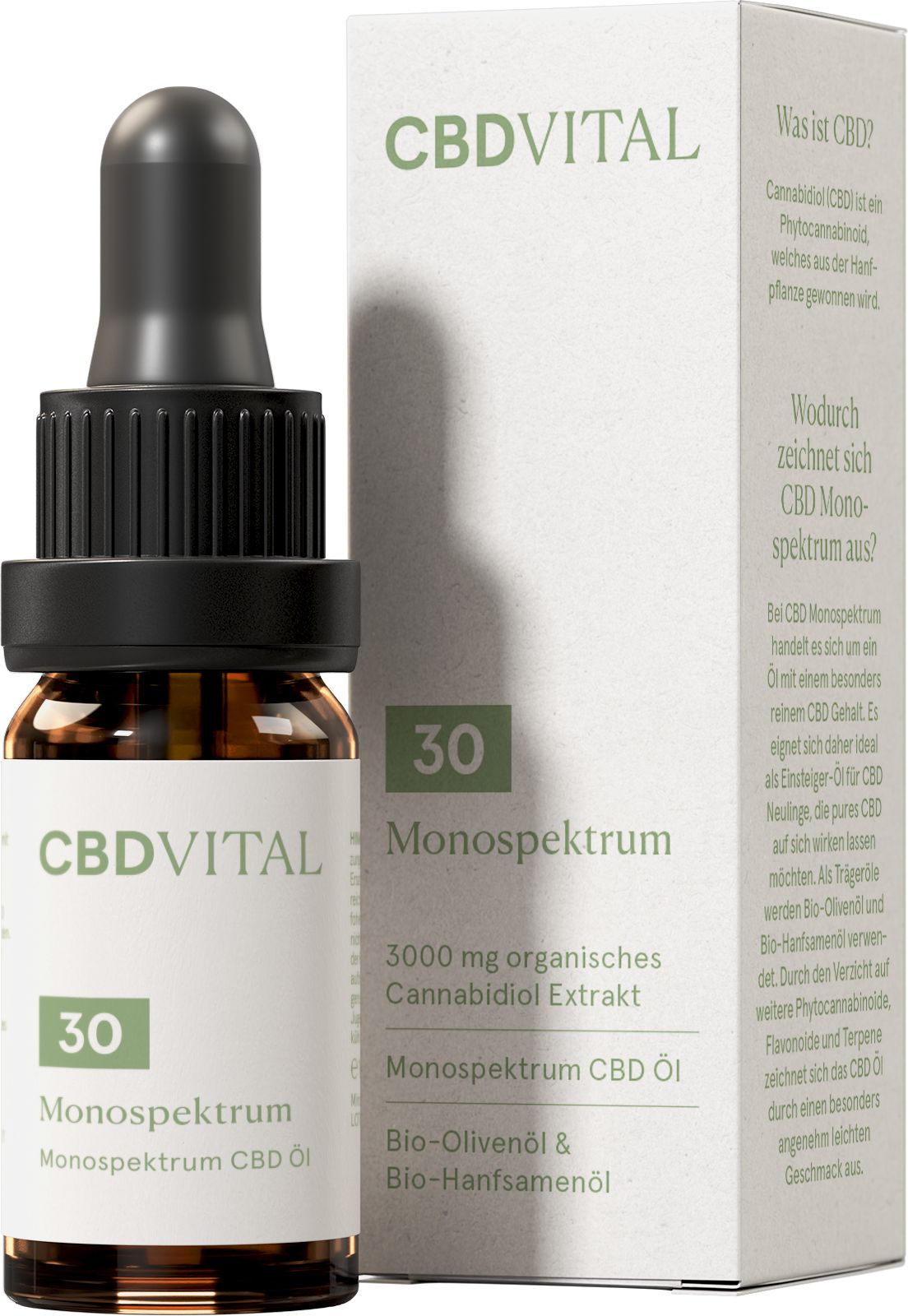 CBD Vital Öl Monospektrum 30% | 3000mg pro 10ml 10 ml Tropfen