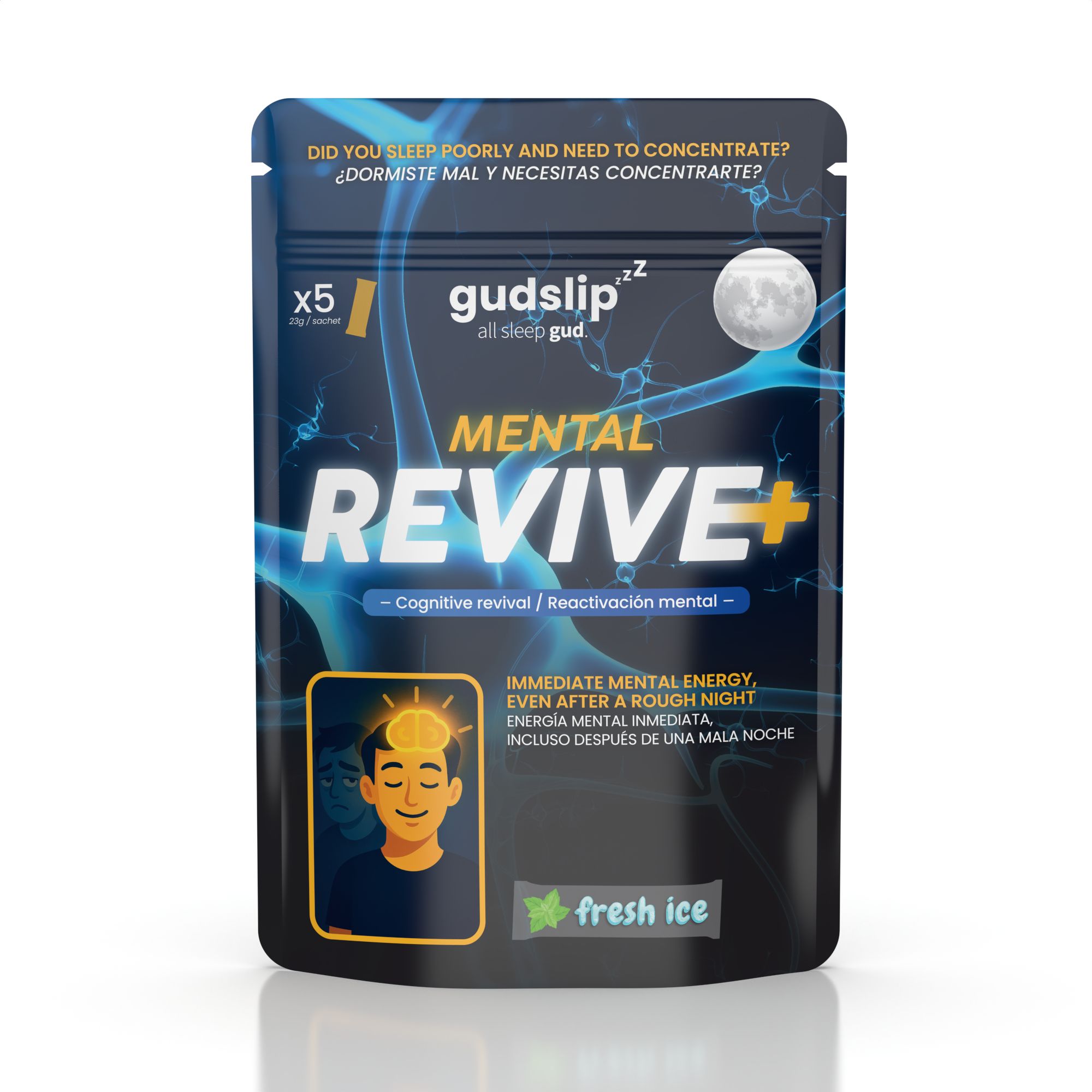 gudslip®Mental Revive Kreatin Sticks 5 St Pulver