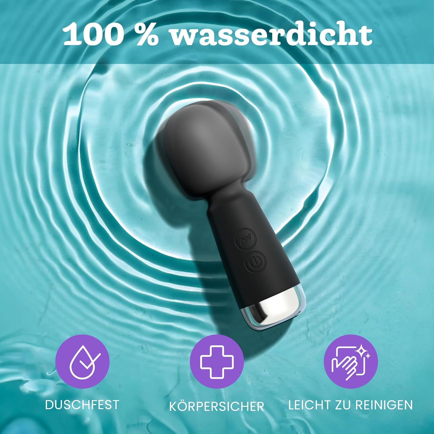 Oliver James Mini Vibrator Schwarz