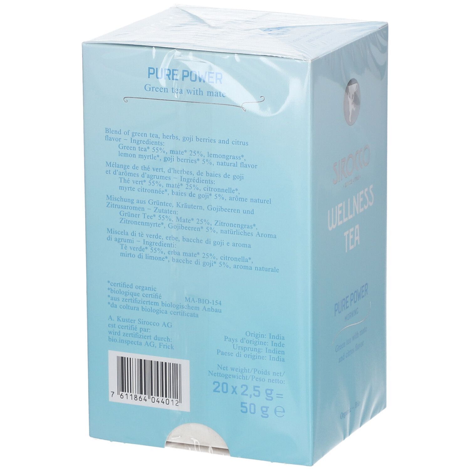Sirocco Bio Tee Wellness Pure Power