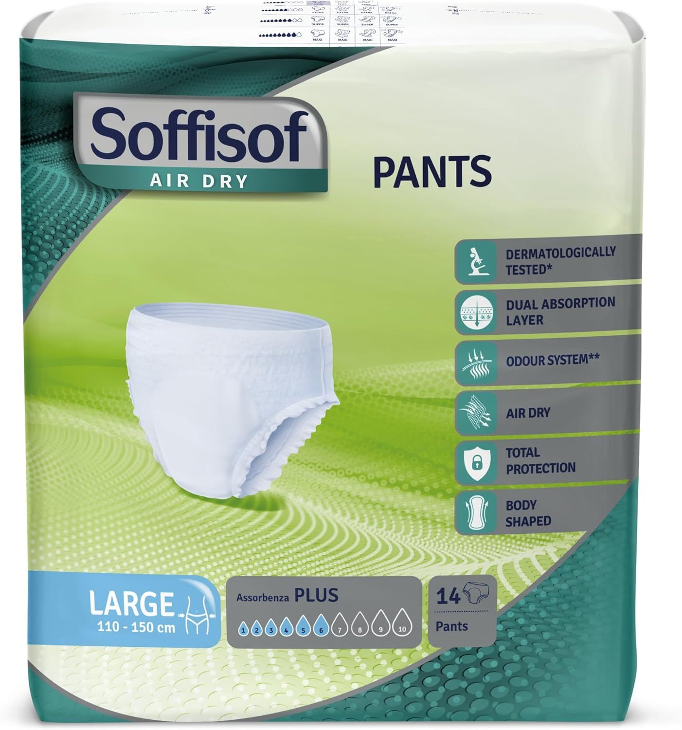 Soffisof Pants Plus Inkontinenz Windelhosen für Erwachsene