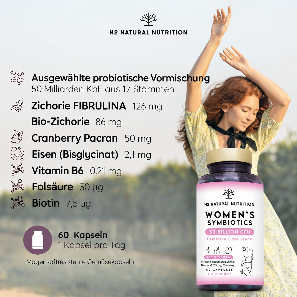N2 Natural Nutrition Frauen-Kulturen-Komplex Angebot