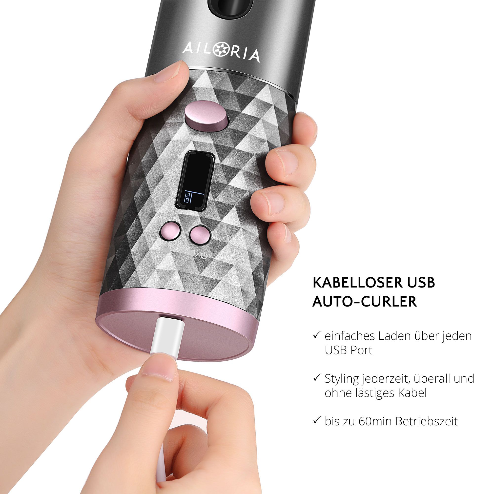 AILORIA REVOLUTIONNE Kabelloser Auto-Curler