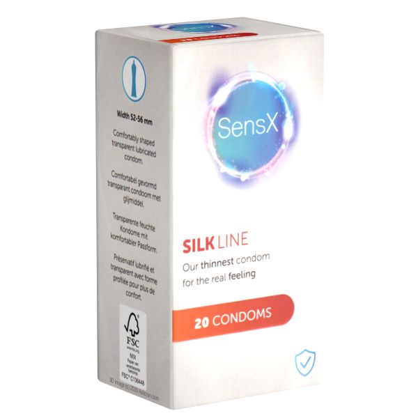 SensX *Silk Line* dünne Kondome mit verbesserter Passform