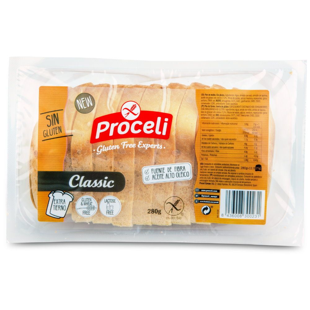 Proceli Classic Sandwich Toastbrot glutenfrei