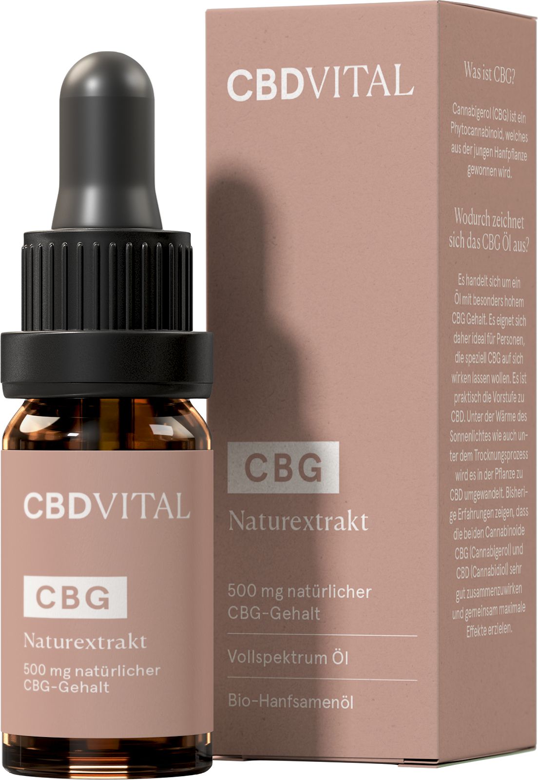 CBD Vital CBG Öl Naturextrakt 5% | Vollspektrum 10 ml Tropfen