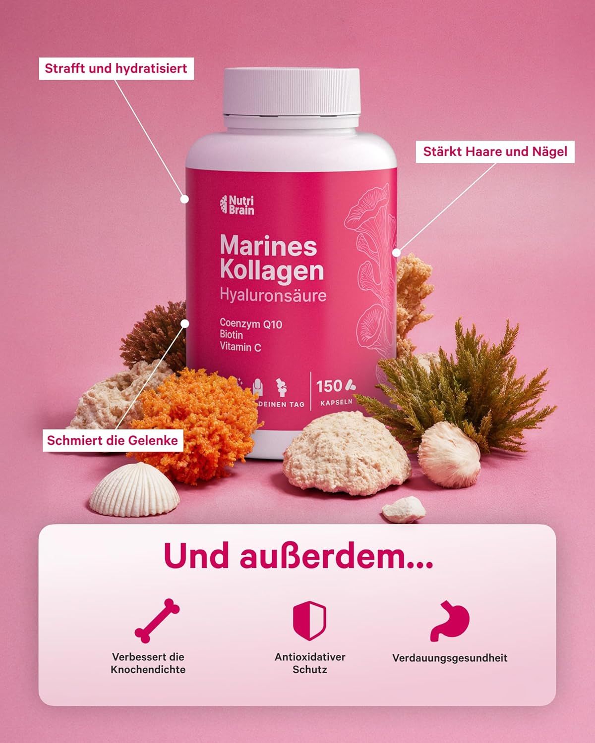 NUTRIBRAIN  Reines Marine-Kollagen  Kapsel