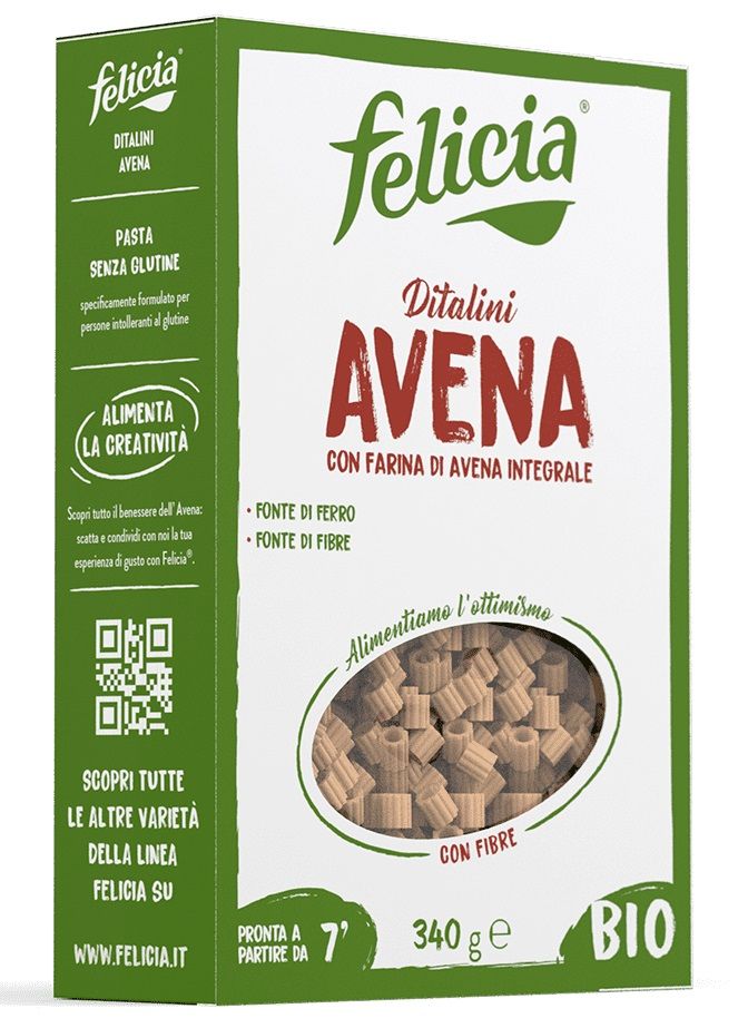 Ditalini Senza Glutine Avena Integrale - Felicia