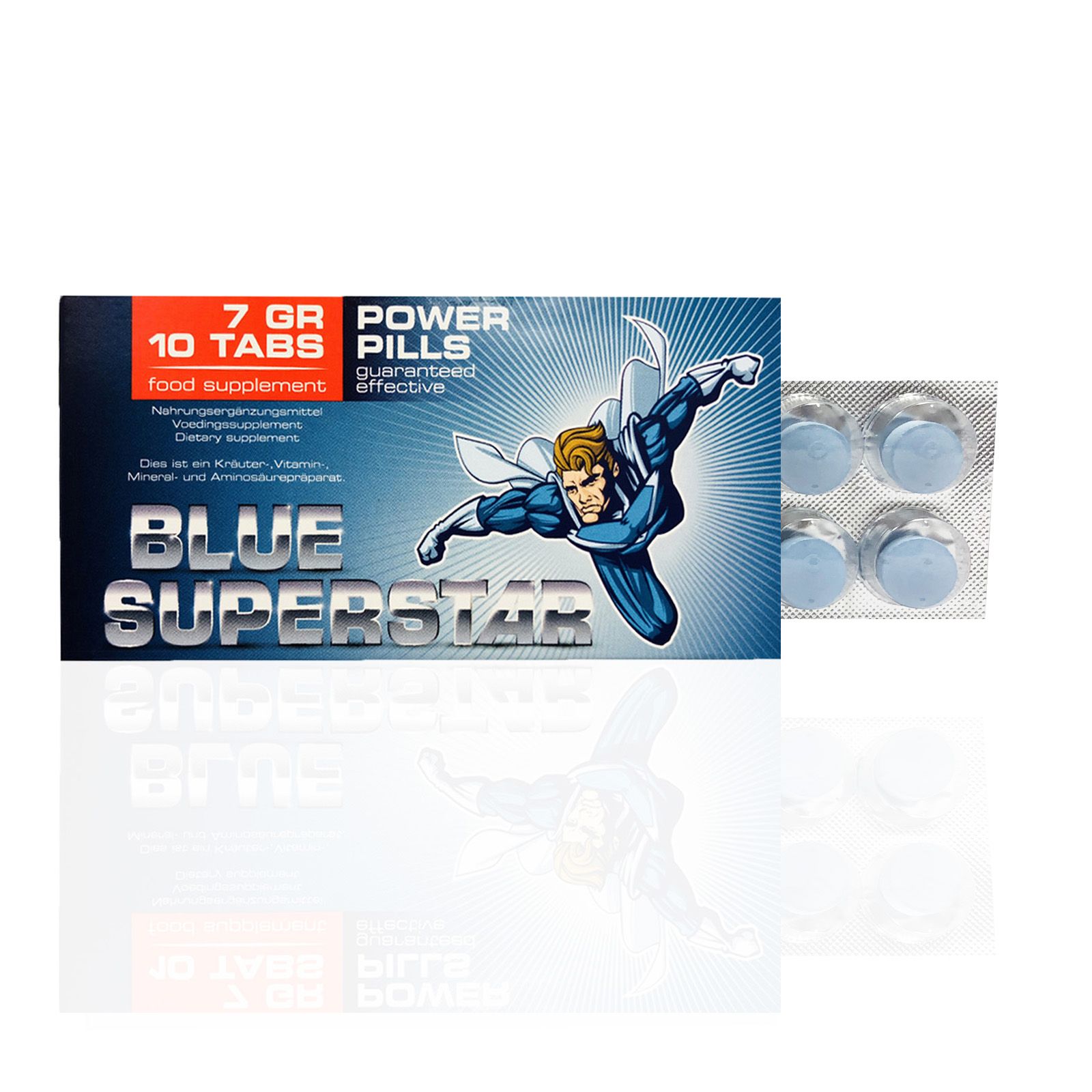 Pharmaquest - Blue Superstar Nahrungsergänzung Libido 10 stk