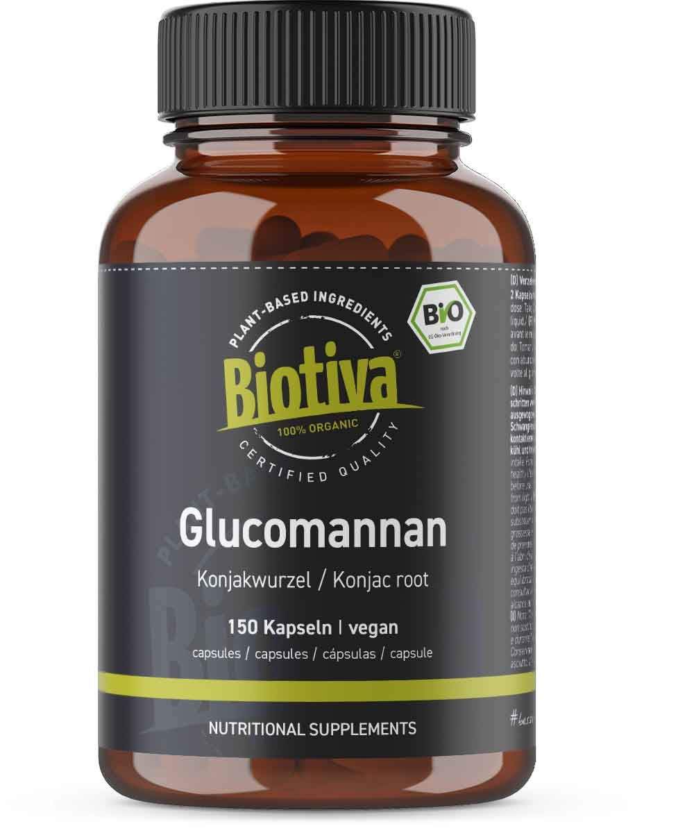 Biotiva Glucomannan hochdosiert Bio