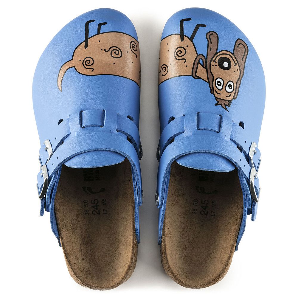 Birkenstock Kay SL Hund blau schmale Weite Gr. 41