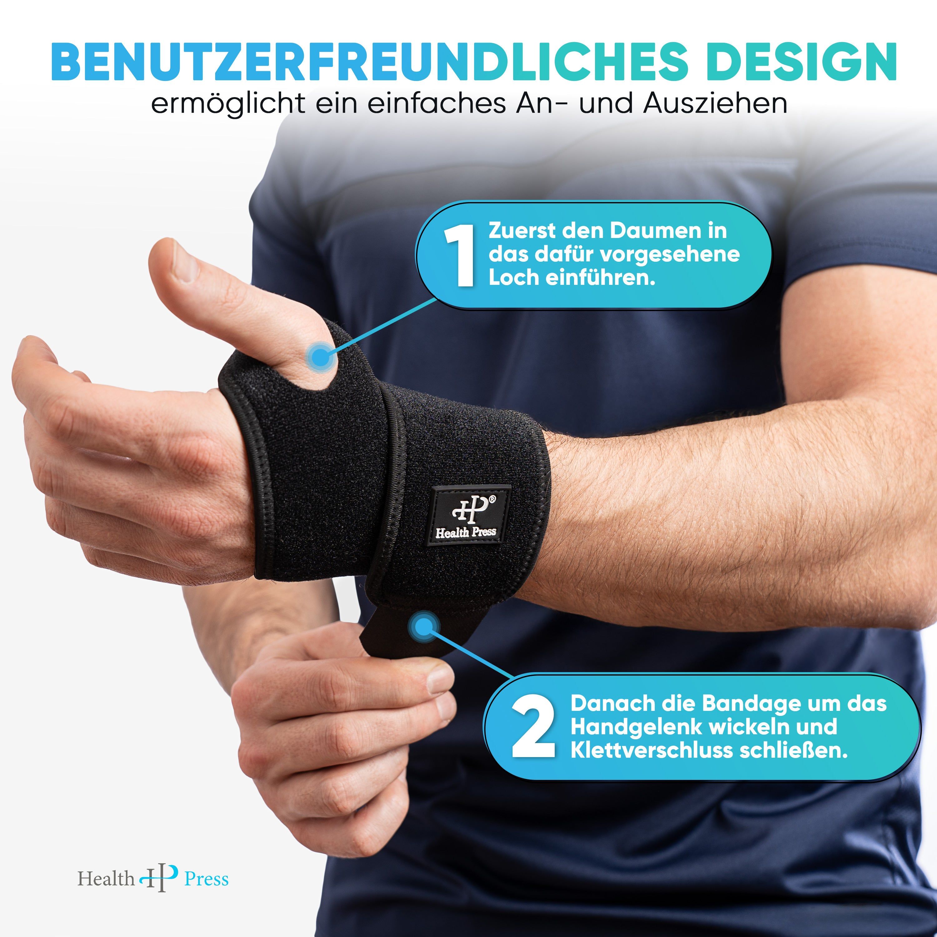 Health Press Handgelenkbandage