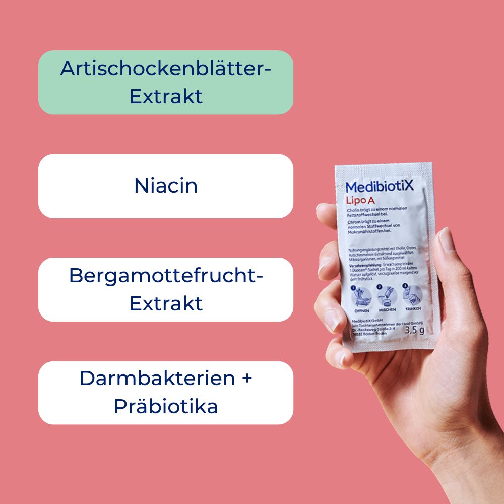 MedibiotiX Lipo A – Für Fettverdauung & Stoffwechsel - Mit Darmbakterien für die Darm-Leber-Achse