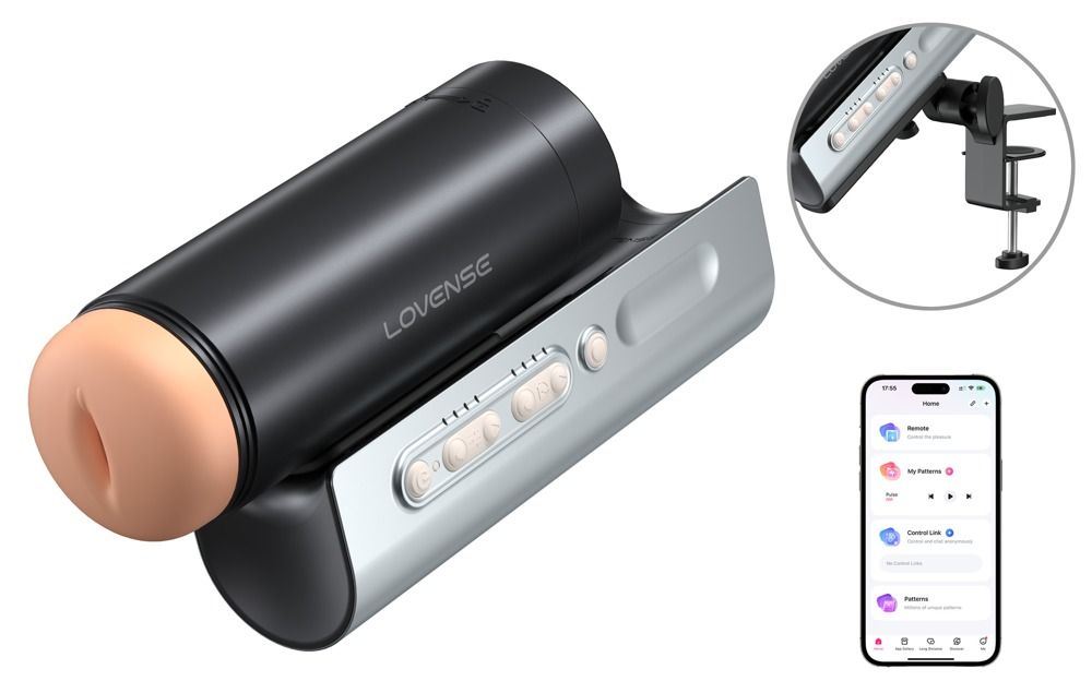 Lovense - Solace Pro - Masturbator inklusive Tischhalterung
