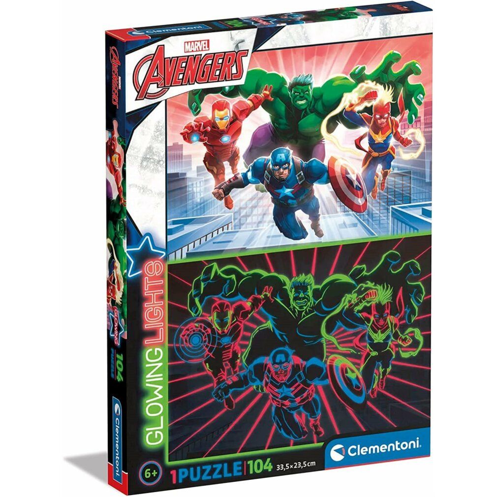 Marvel Avengers Leuchtendes Puzzle 104tlg.