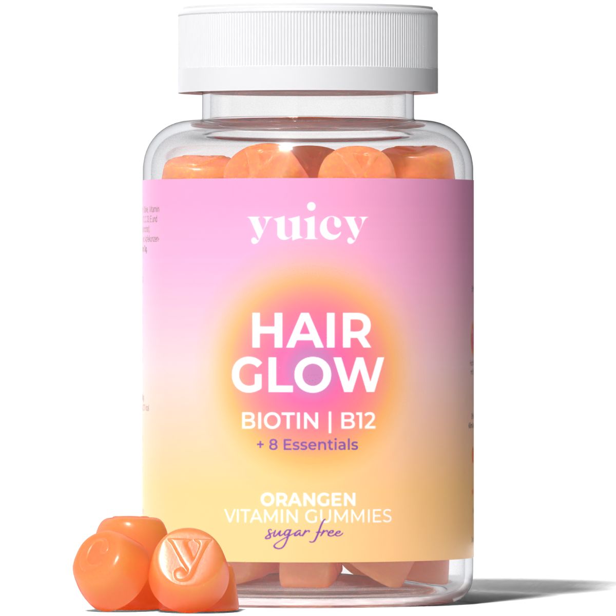yuicy® Hair Glow - Biotin Gummies für Haarwachstum