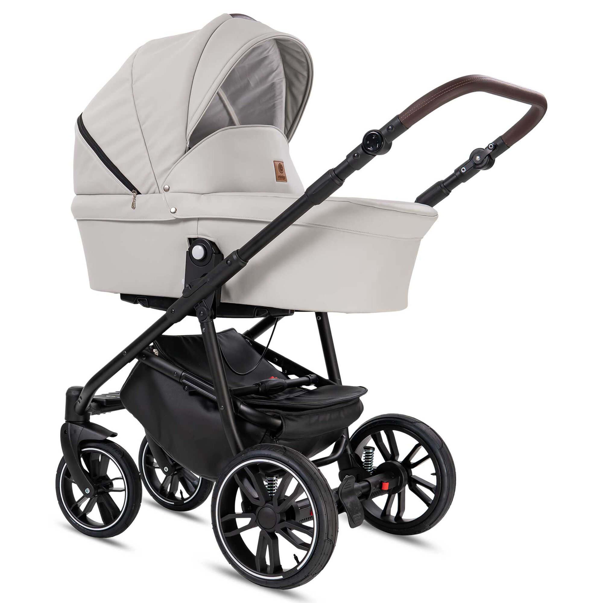 Bebebi Minigo Beat 2 in 1 Kombikinderwagen GEL Reifen, Light Grey