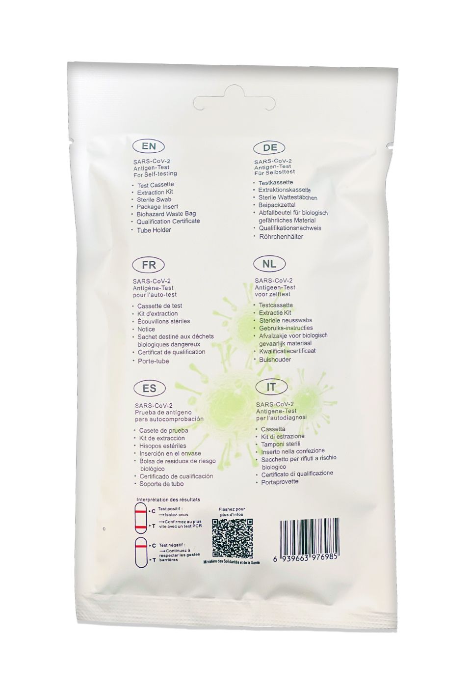 Sejoy Laientest (Nasaltest) - SARS-CoV-2 Antigen Rapid Test Cassette (Softpack)