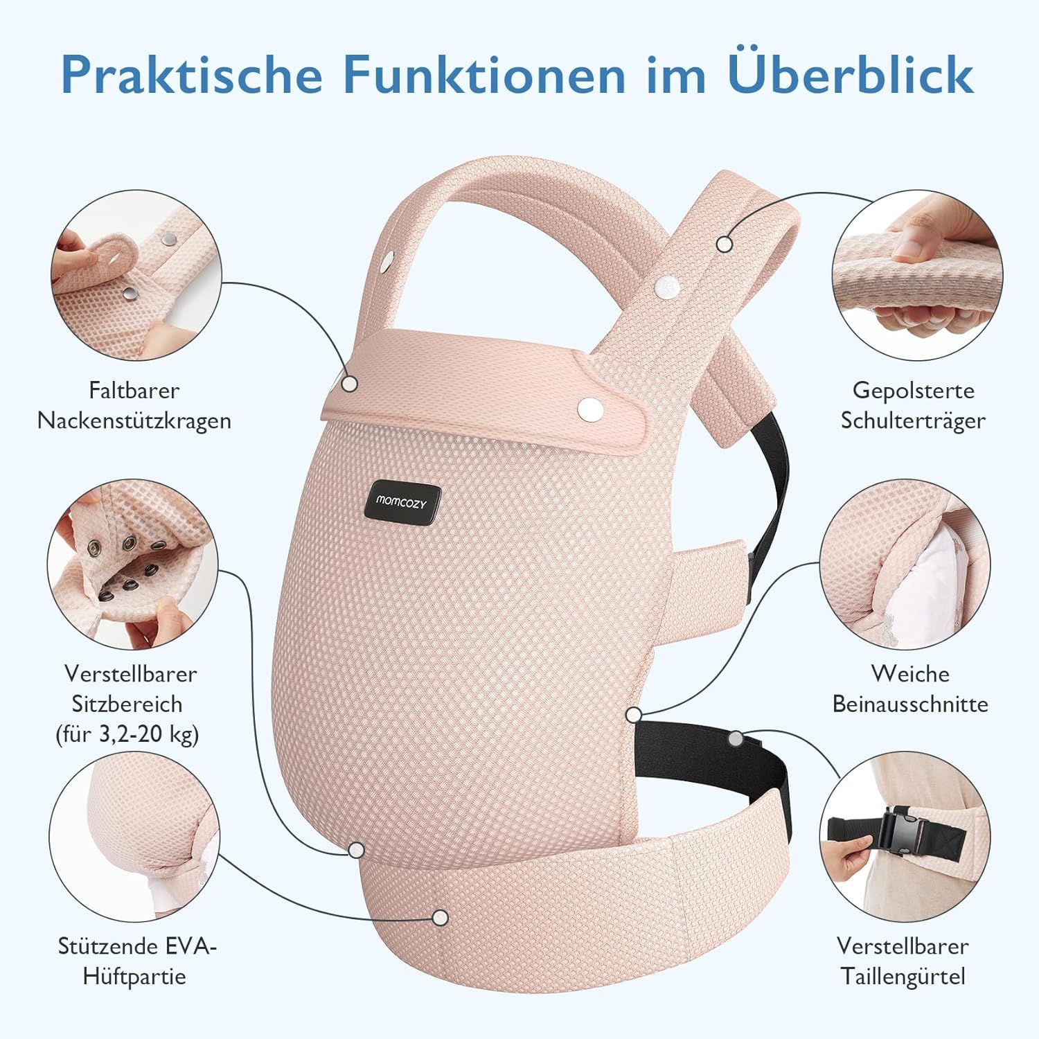Momcozy Baby Trage Rosa Angebot
