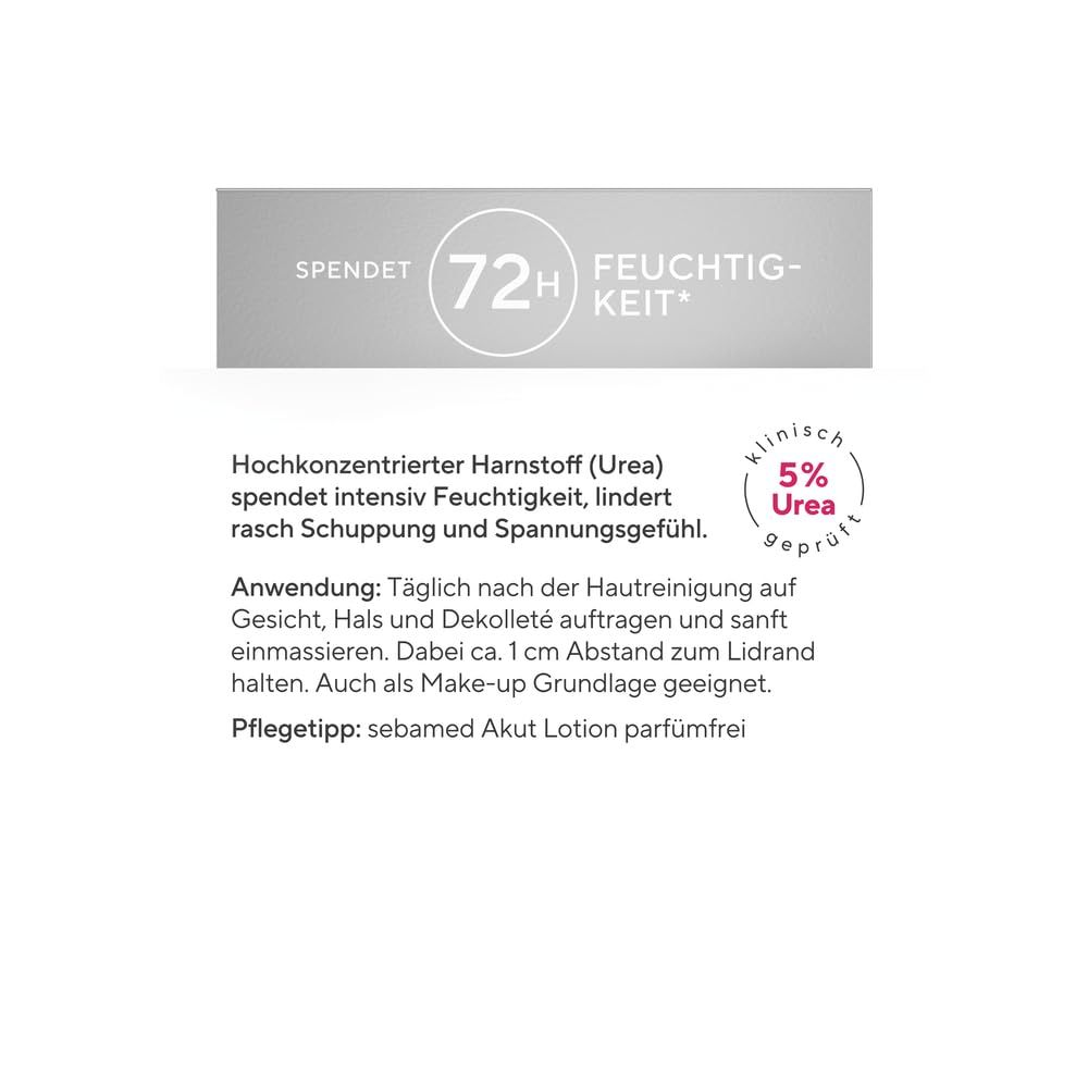 Sebamed Urea 5% Akut Gesichtspflege parfümfrei sehr trockene Haut
