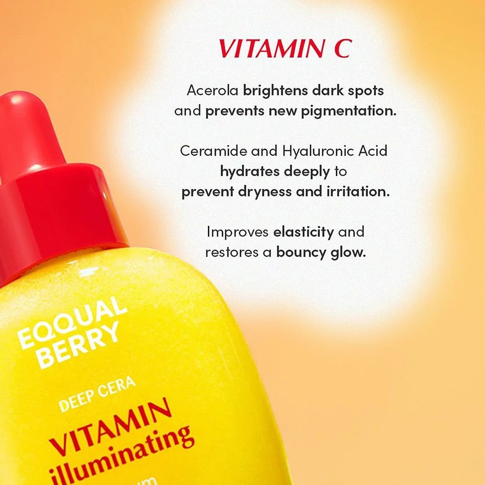 EQQUALBERRY Vitamin Illuminating Serum – Aufhellendes Gesichtsserum mit Vitaminen