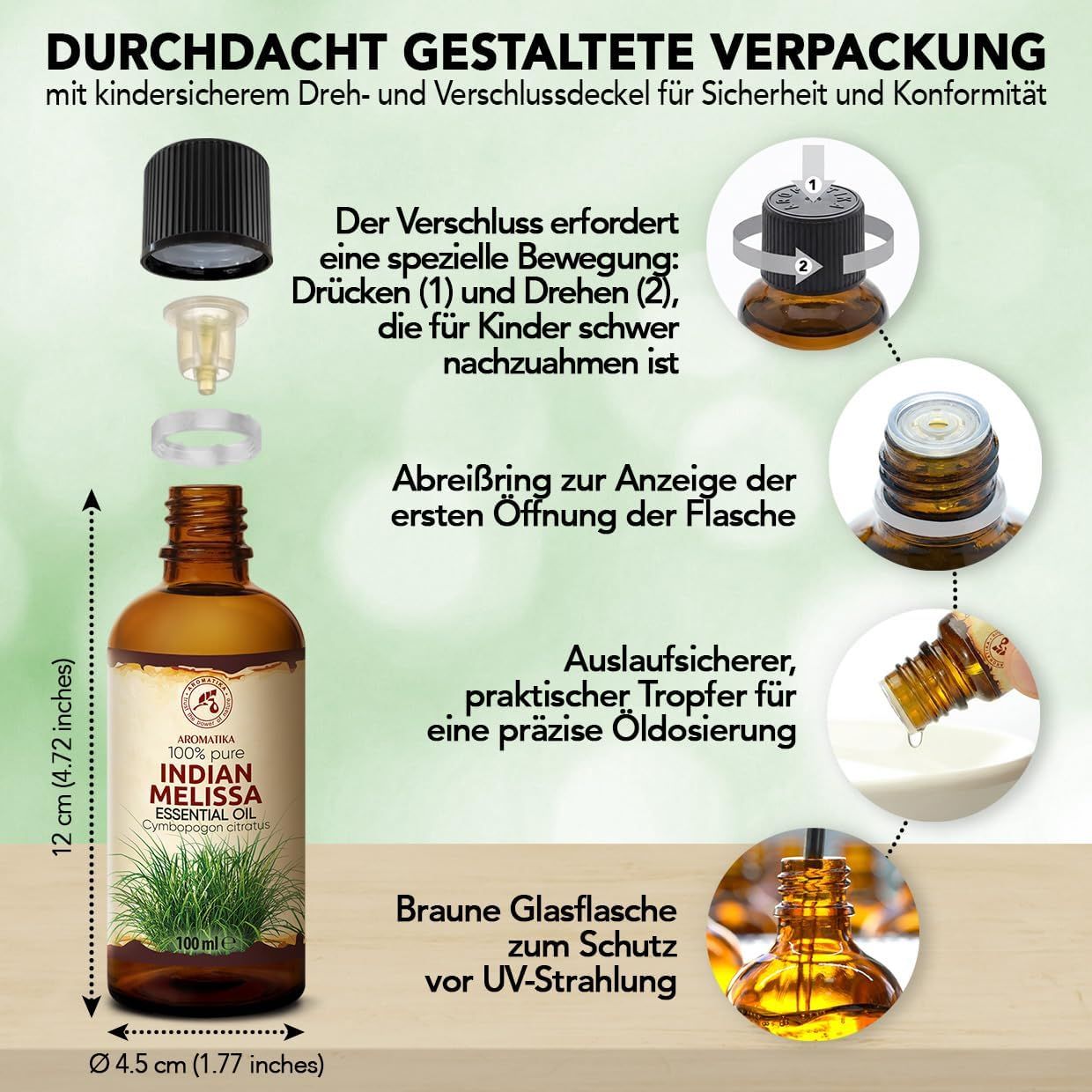 Mutter und Kind stellen Seife her, daneben steht eine Flasche ätherisches Öl.